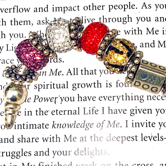 Sterling Silver Swarovski Chrystal charm bracelet - Picture 8 of 9